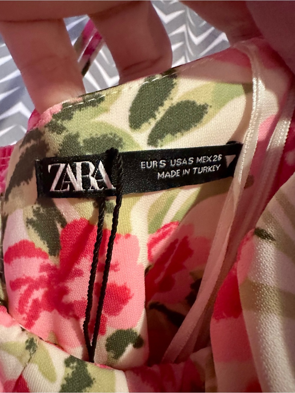 NWOT ZARA | Zara Floral Bustier Mini dress, Small - Picture 6 of 7
